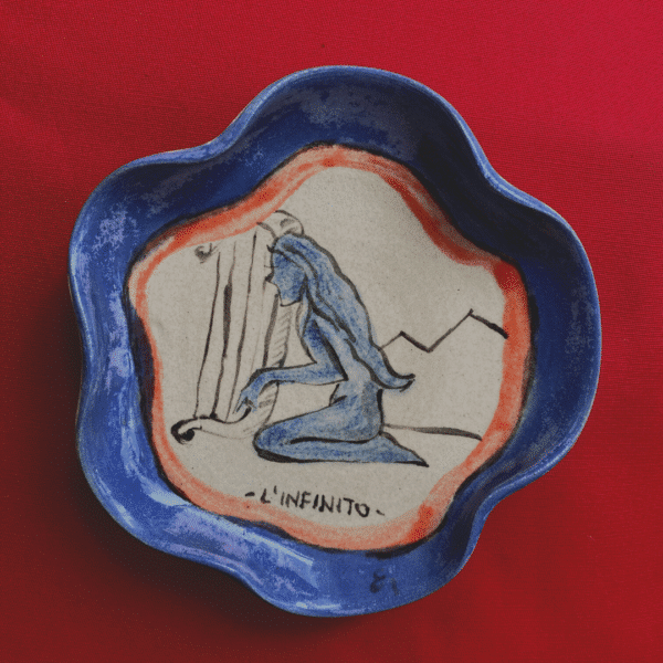 L´infinito Plate – Hand-Painted (Size S)
