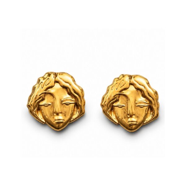 Bilitis Earrings – Large, Gold