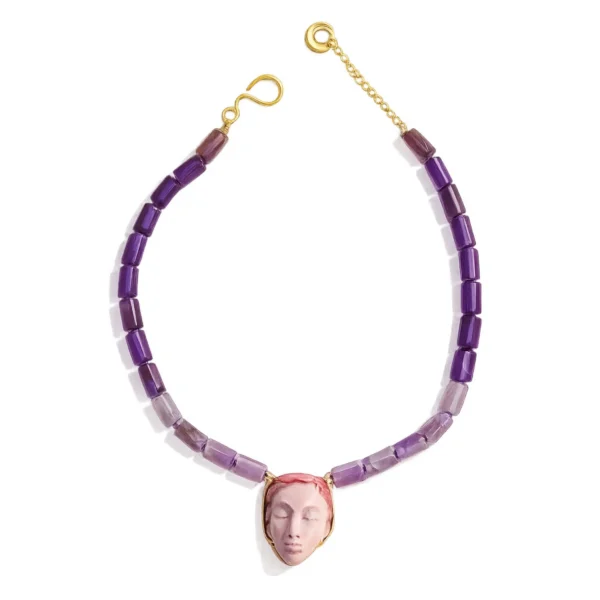 Urânia Face Necklace – Amethyst