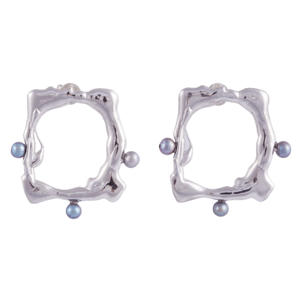 Spazi Earrings – Silver