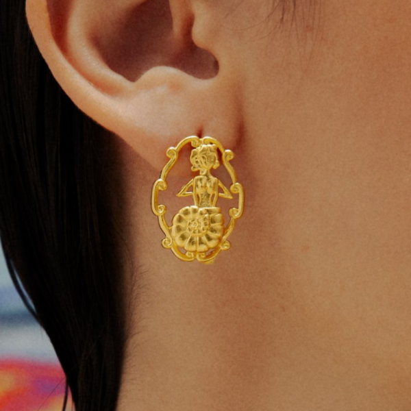 Perfume Embriagador Earrings – Small, Gold