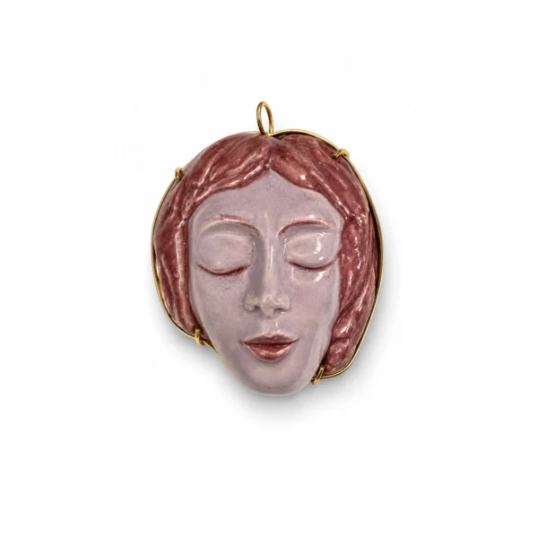 Safo Face Pendant – Lilac, Large