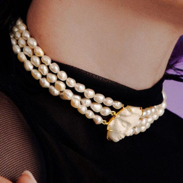 Pearl Face Choker