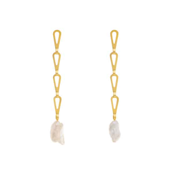 Upcycling Long Chain Earrings
