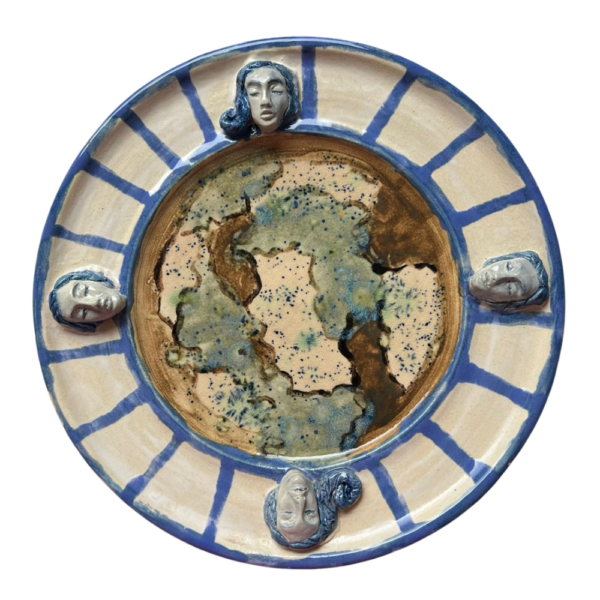 4 Faces Plate – Blue